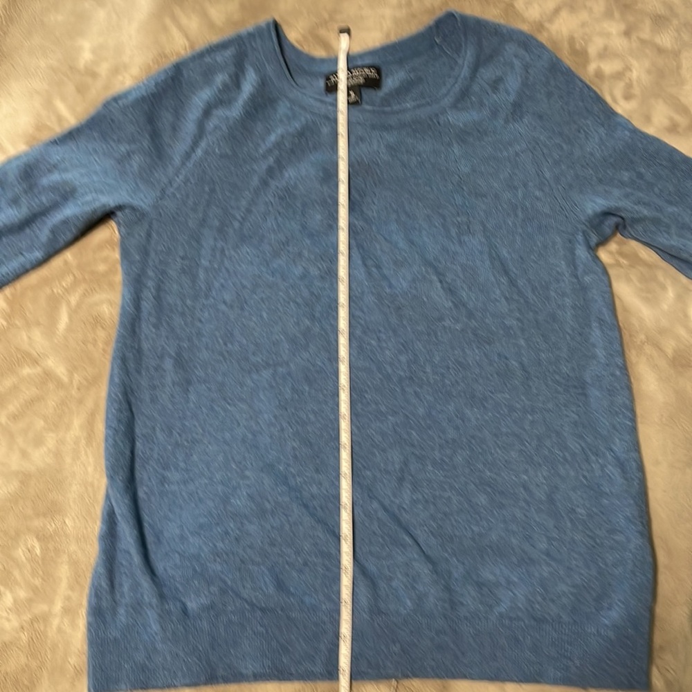 Banana Republic Blue Pointelle Crew Sweater - Picture 6 of 7